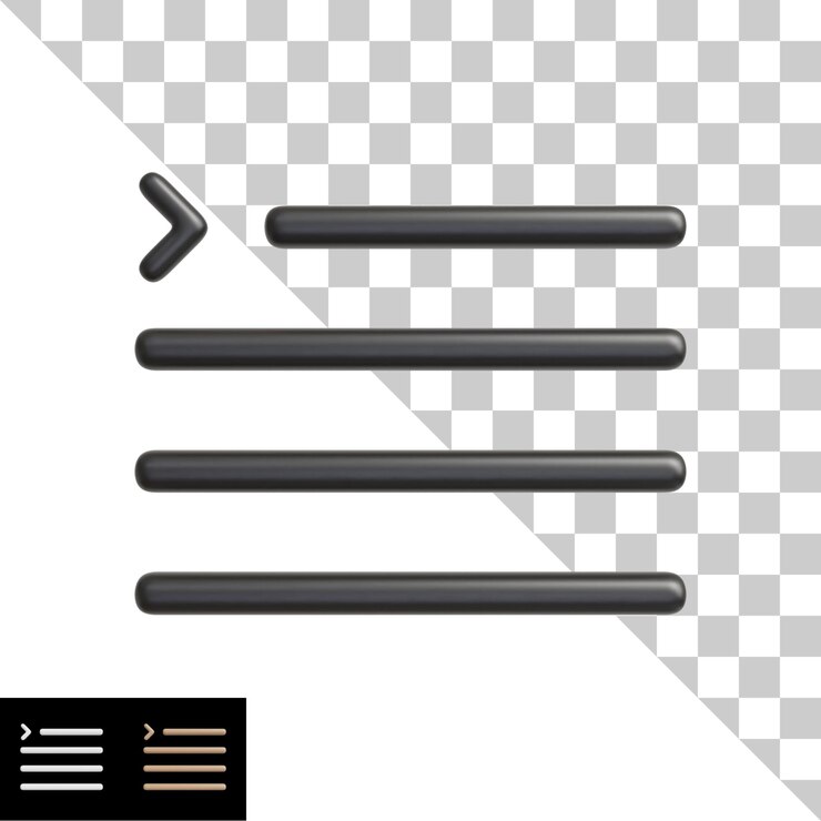 PSD 3d icon menu with variation
