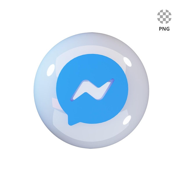 3d icon messenger