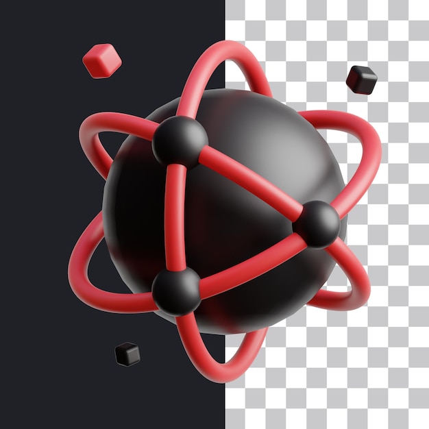 3D Icon Metaverse World