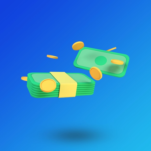 PSD 3d icon money bag