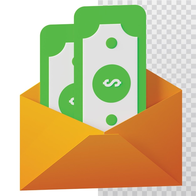 PSD 3d icon money illustration