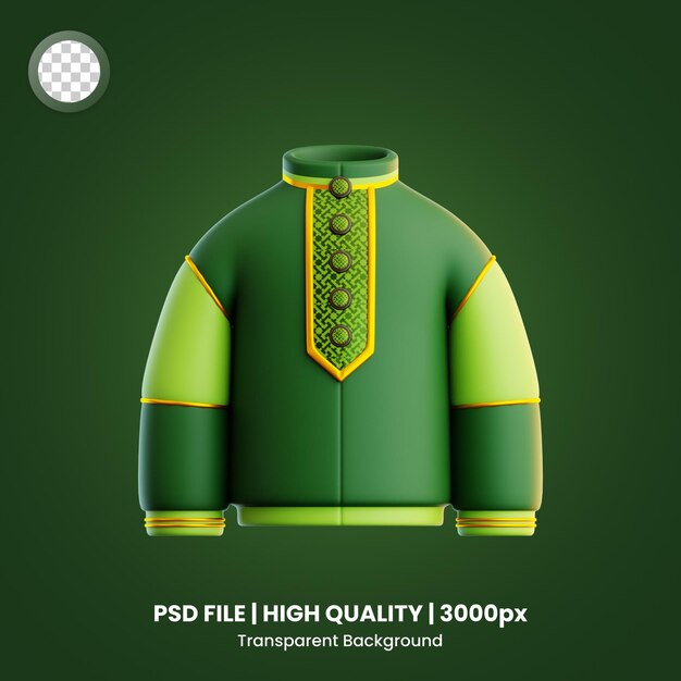 PSD 3d icon muslim wear