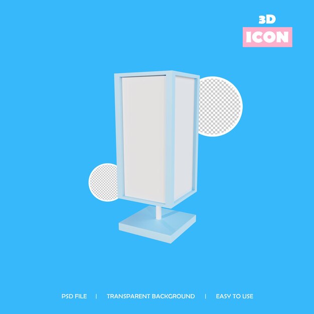 3D 아이콘 야간 램프