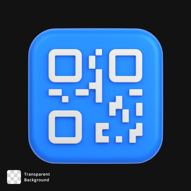3d icon of a barcode sign