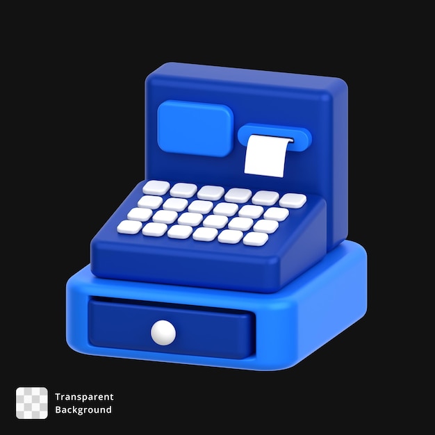 3d icon of a cash register