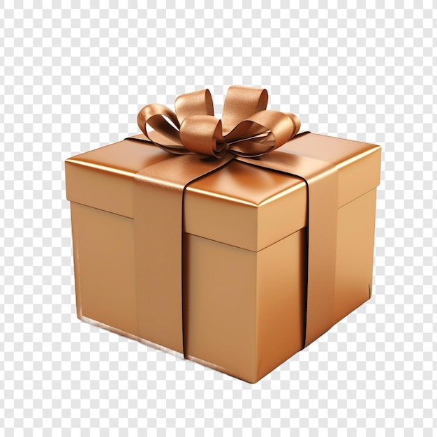 PSD 3d icon of gift box geïsoleerd op transparante achtergrond