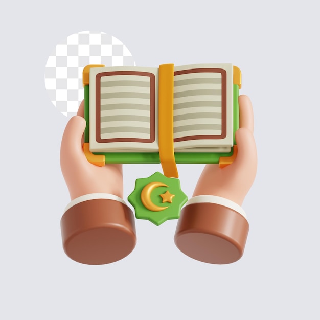 3D icon of read Islamic bible