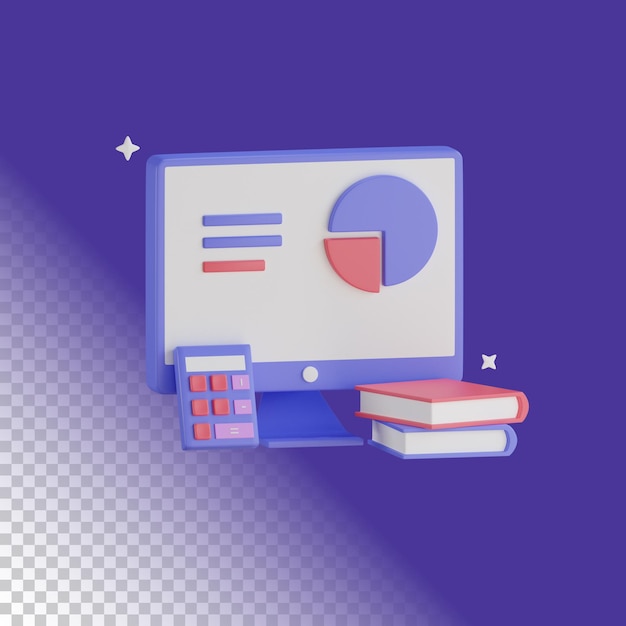 PSD 3d icon office work