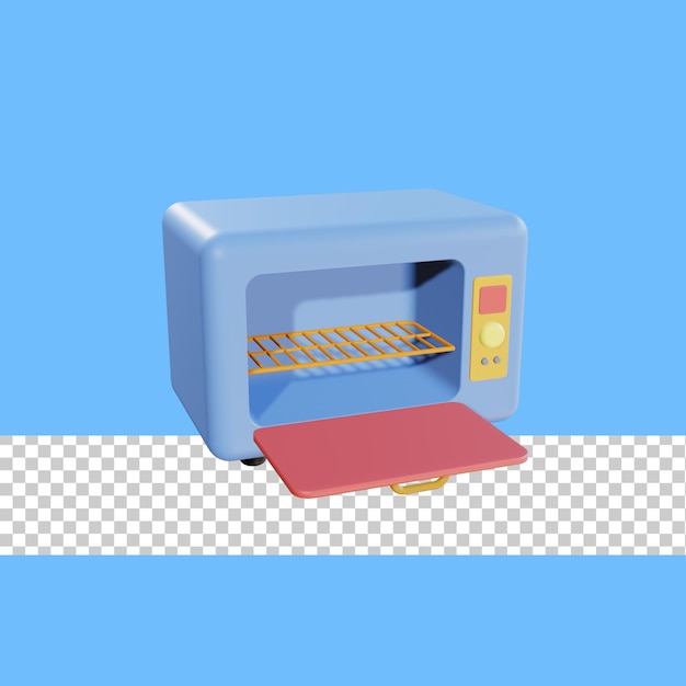 PSD 3d icon oven