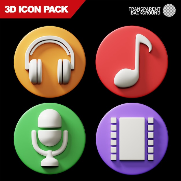 PSD 3d icon pack 4