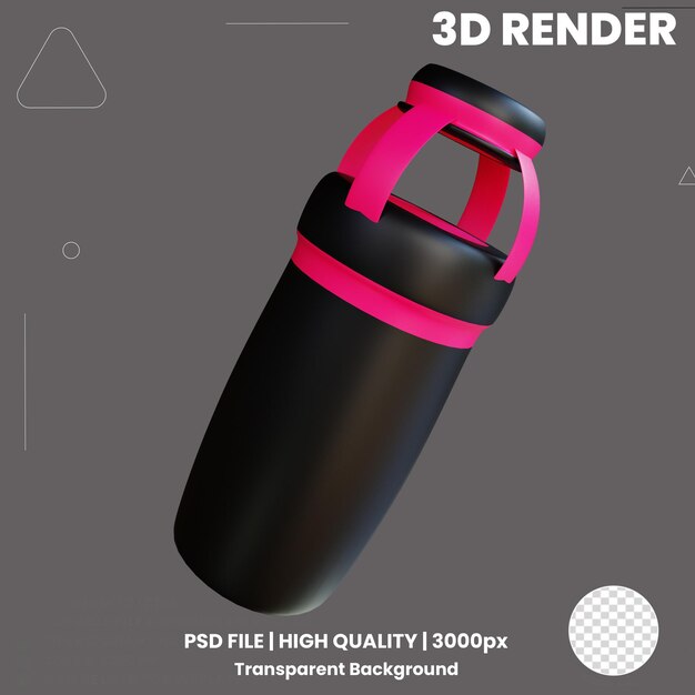 PSD 3d icon pack gym (темный тренажерный зал)