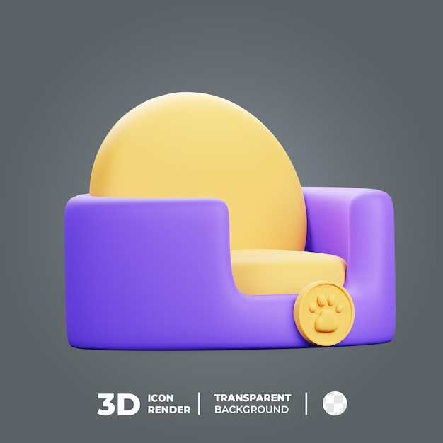 3d значок кровать для домашних животных