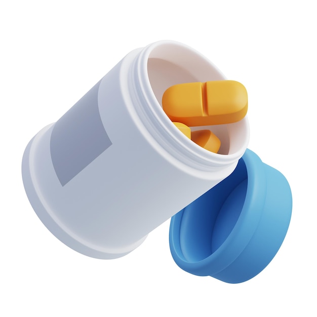 PSD 3d icon of pharmacy drug health tablet pharmaceuticalx9