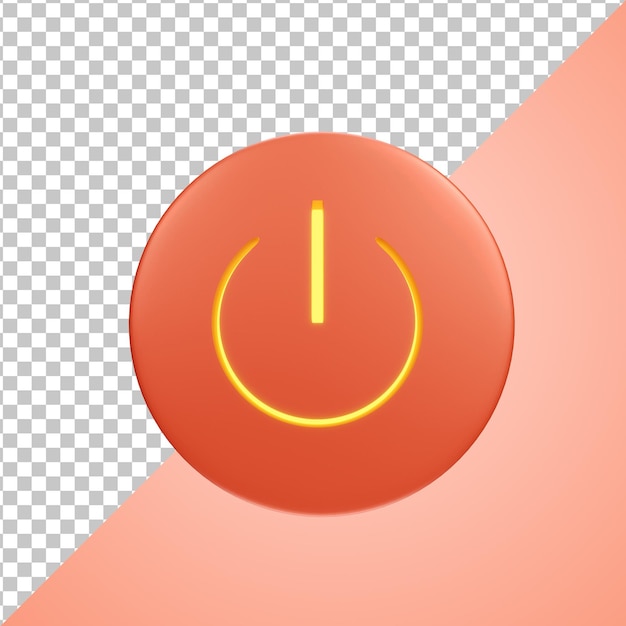 PSD 3d icon power button