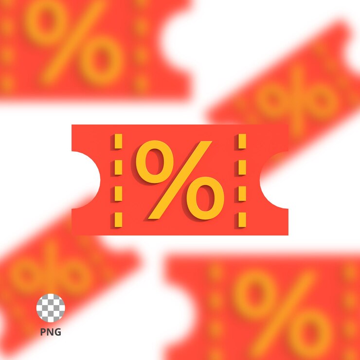 PSD 3d 아이콘 가격표 할인