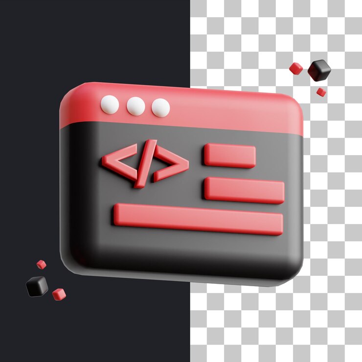 PSD 3d icon program metaverse
