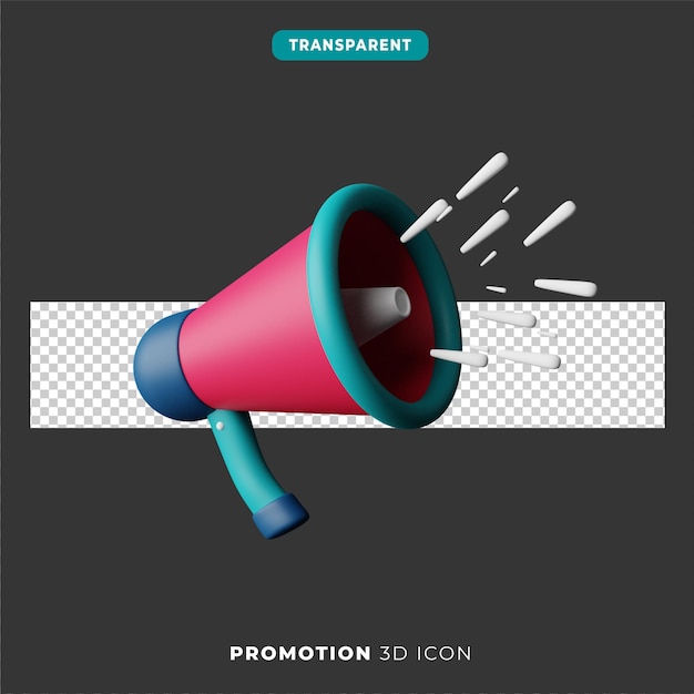 3d icon of promotion