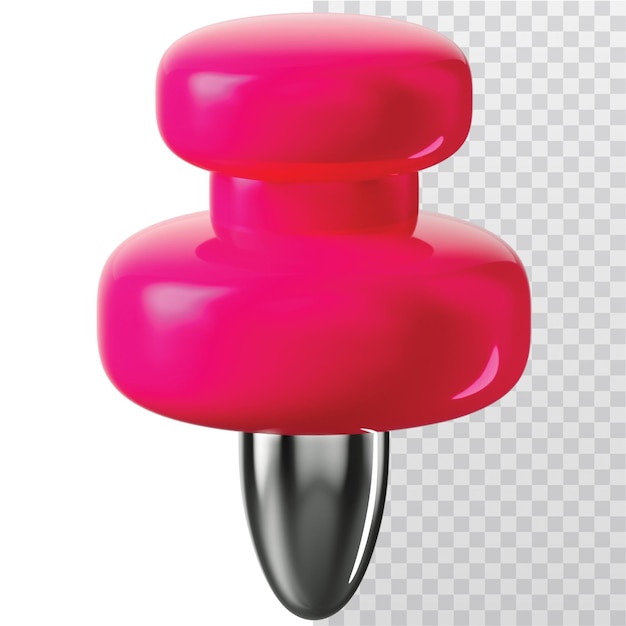 3d icon push pin illustration