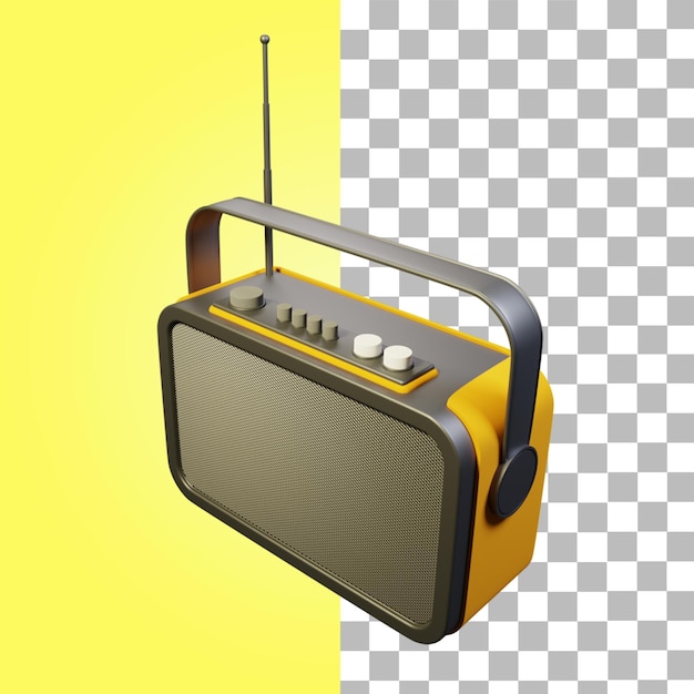 Radio con icone 3d