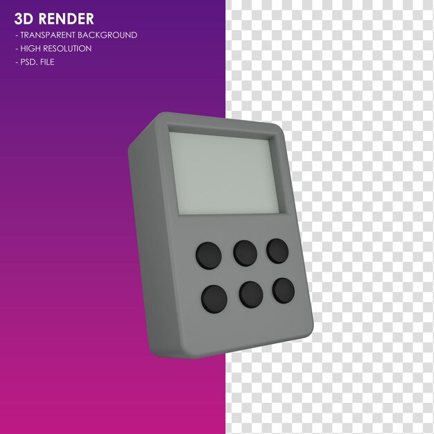 3d icon remote construction