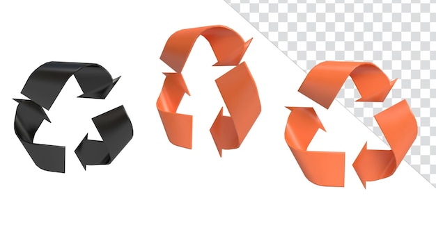 PSD 3d icon render illustration business recycle