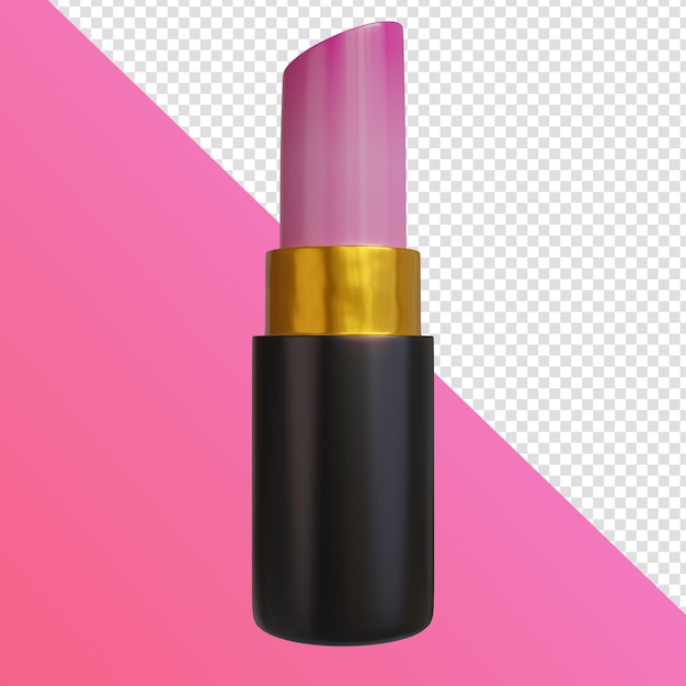 3d icon render lipstick