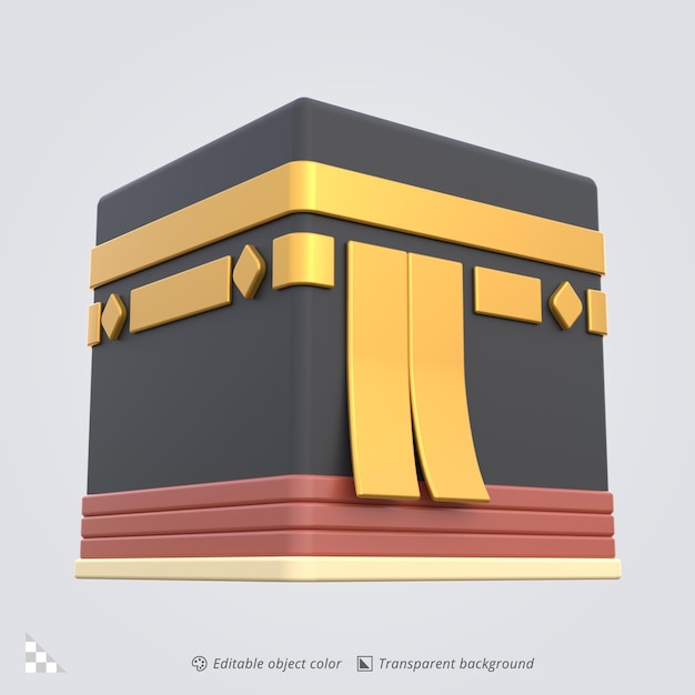 카바의 3D 아이콘 렌더링
