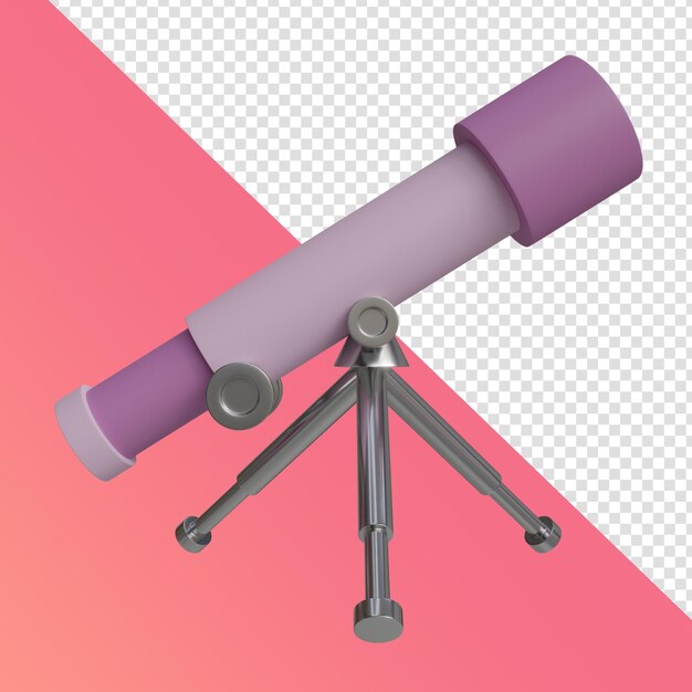 3d-icon rendering telescoop