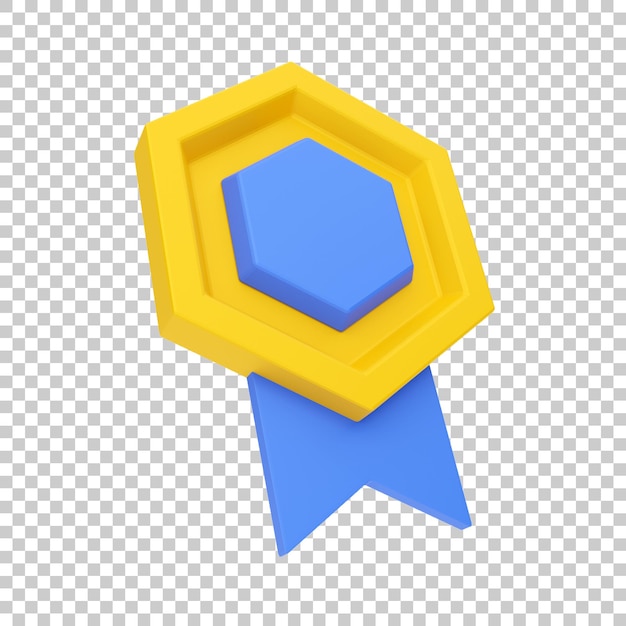 3d icon rendering of user interface object diamond reward badge