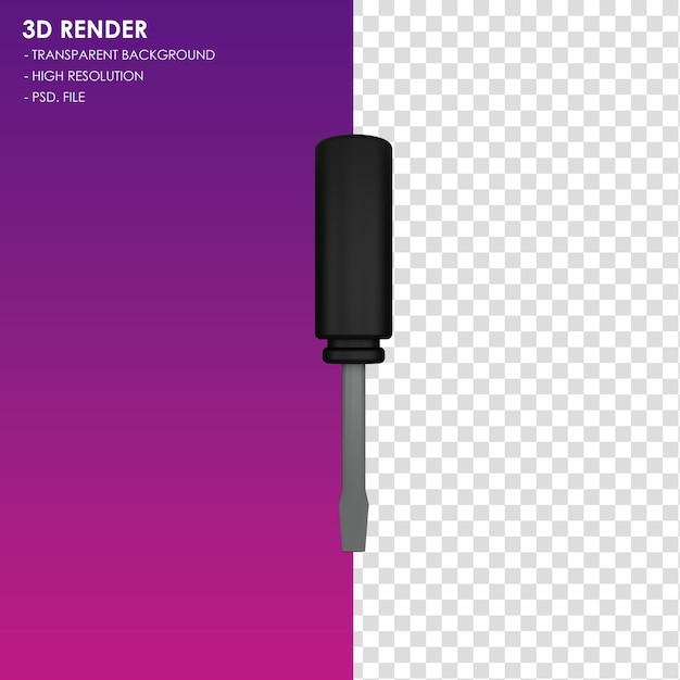 PSD screwdriver con icona 3d