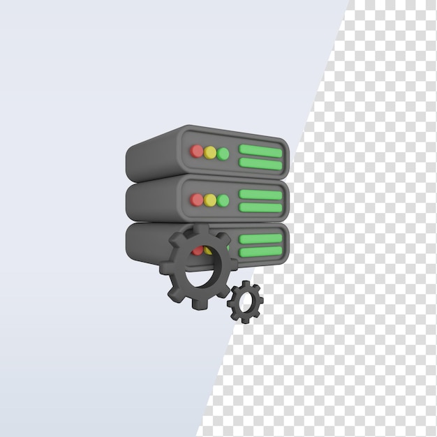 PSD 3d icon server database setting