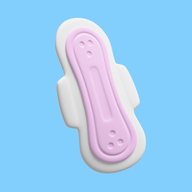 3d icon for sex education with tampon pad