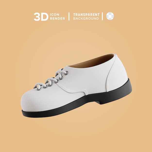 PSD 3d icon shoe golf illustration