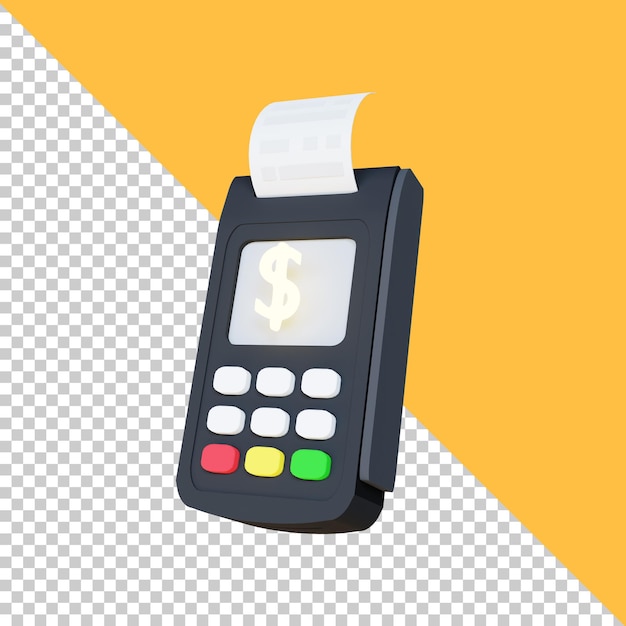 PSD 3d icon shopping isolated on the wihte background