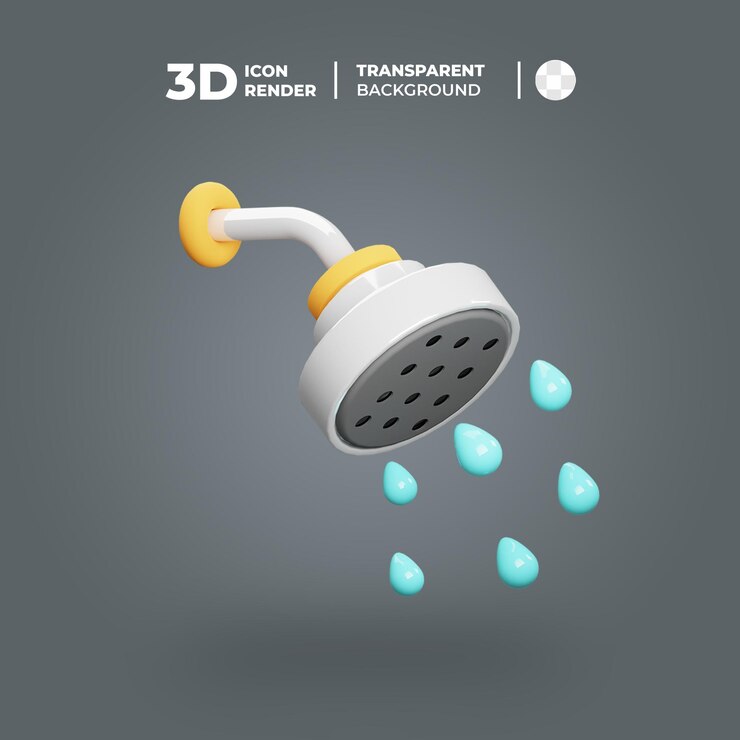 3D アイコン シャワー