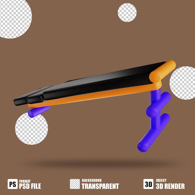 Значок 3D Sit Up Bench 5 для фитнеса