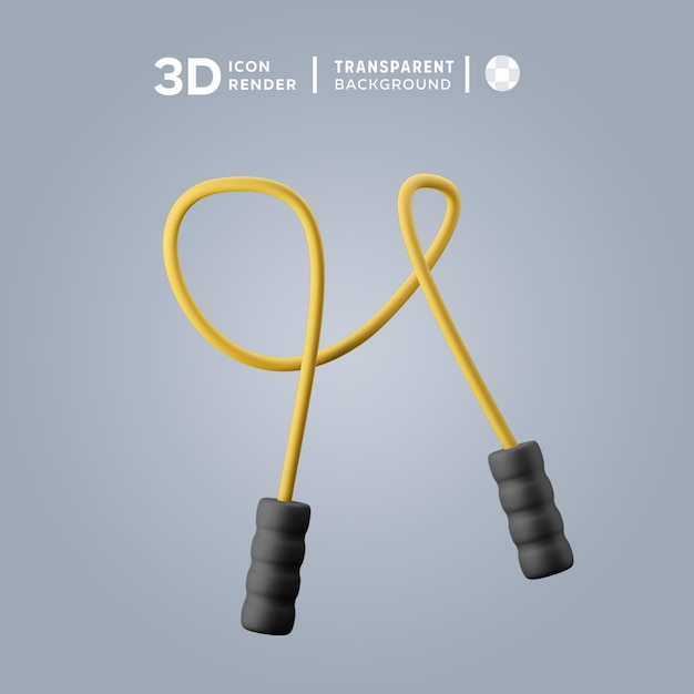 PSD 3d icon skipping rope illustration