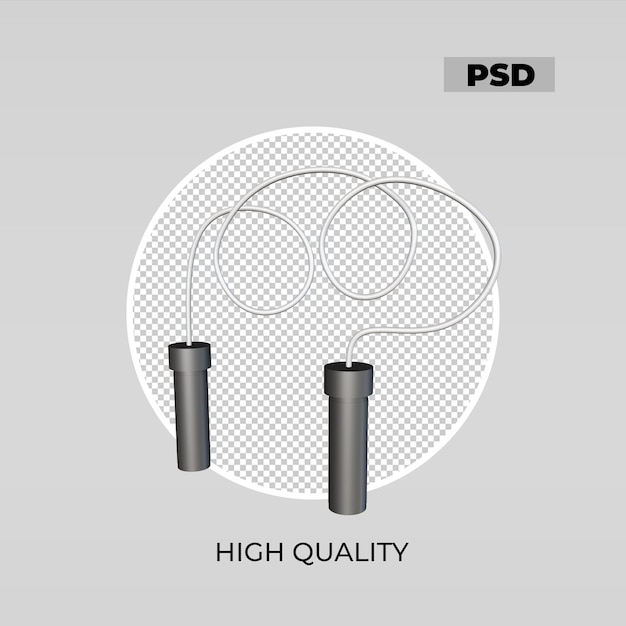 PSD 3d icon skipping rope