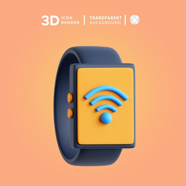 PSD 3d icon smart watch illustration