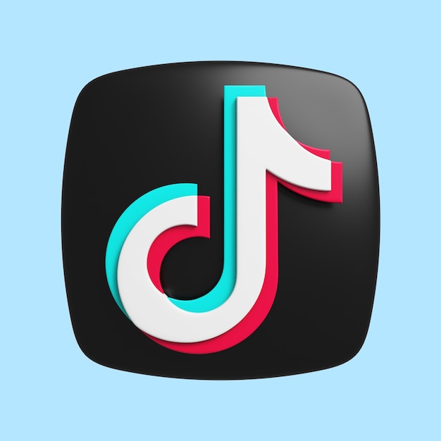 PSD 3d icon for social media app