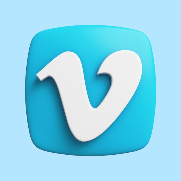 3d icon for social media app