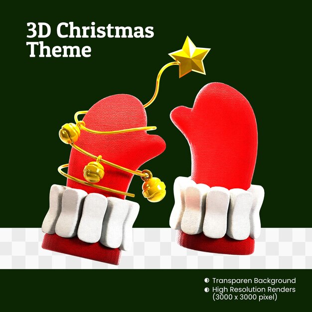 PSD 3d icon special christmas day