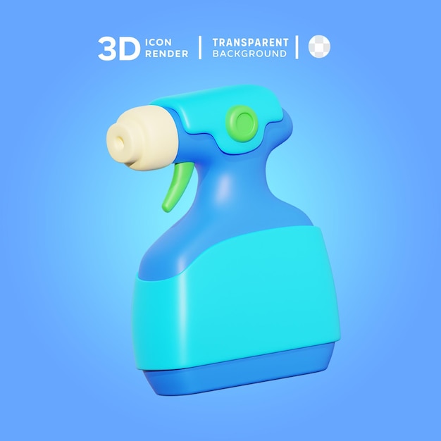 PSD 3d icon sprayer illustration