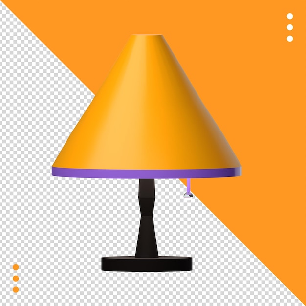 3d icon table lamp object