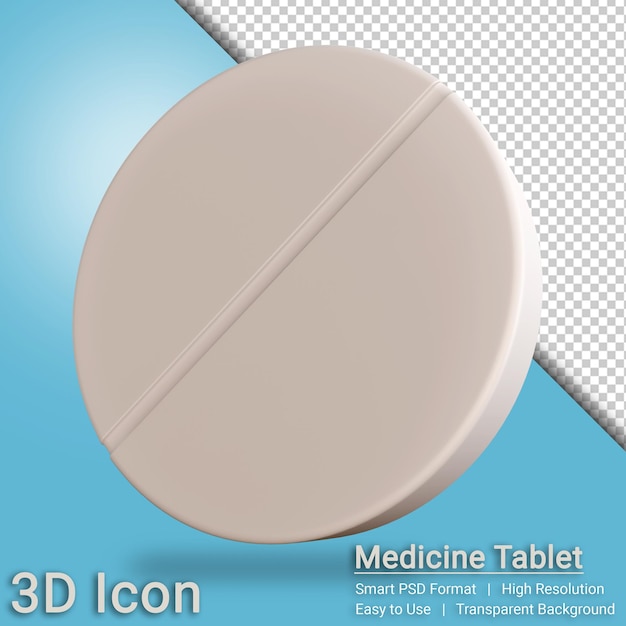 Farmacia tablet icona 3d con sfondo trasparente