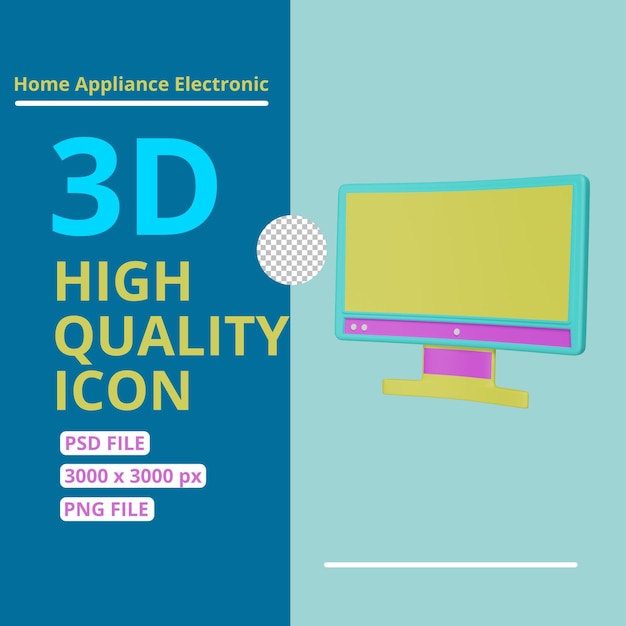 3d icon television