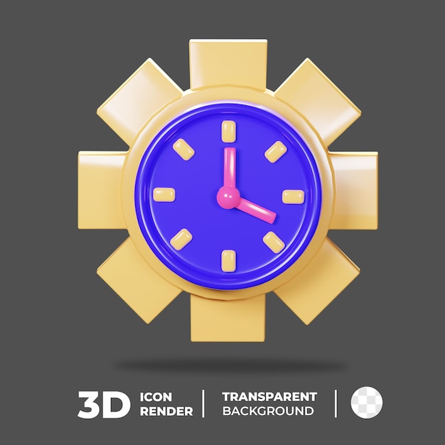 3D Icon Time Service