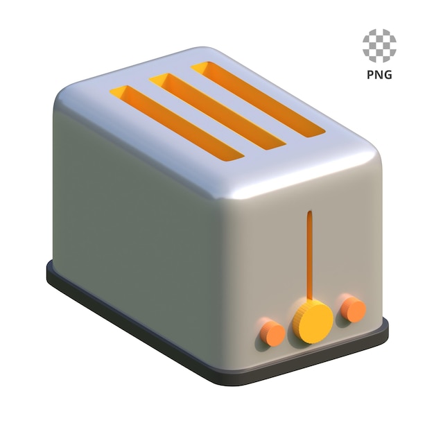 PSD 3d icon toaster