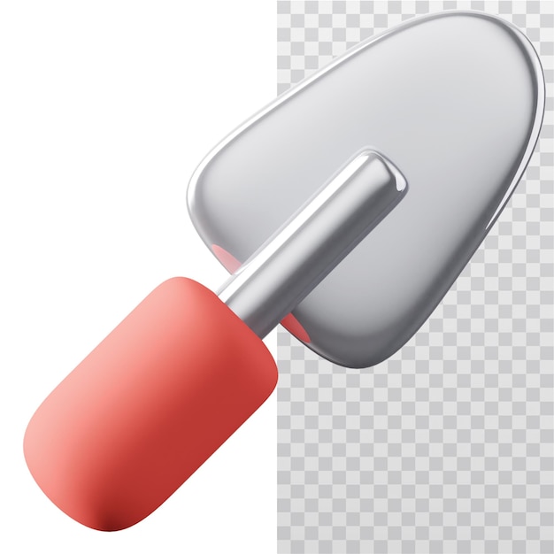 PSD 3d icon trowel illustration