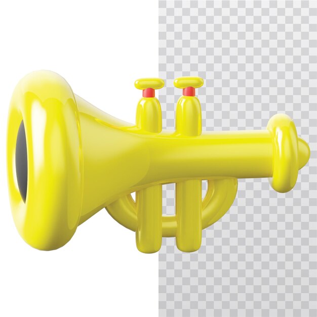 3d icon trumpet illustration